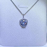 2 Carat Moissanite 925 Sterling Silver Necklace - Trendsi - Flyclothing LLC
