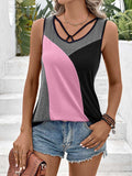 Color Block Tank Top - Trendsi - Flyclothing LLC