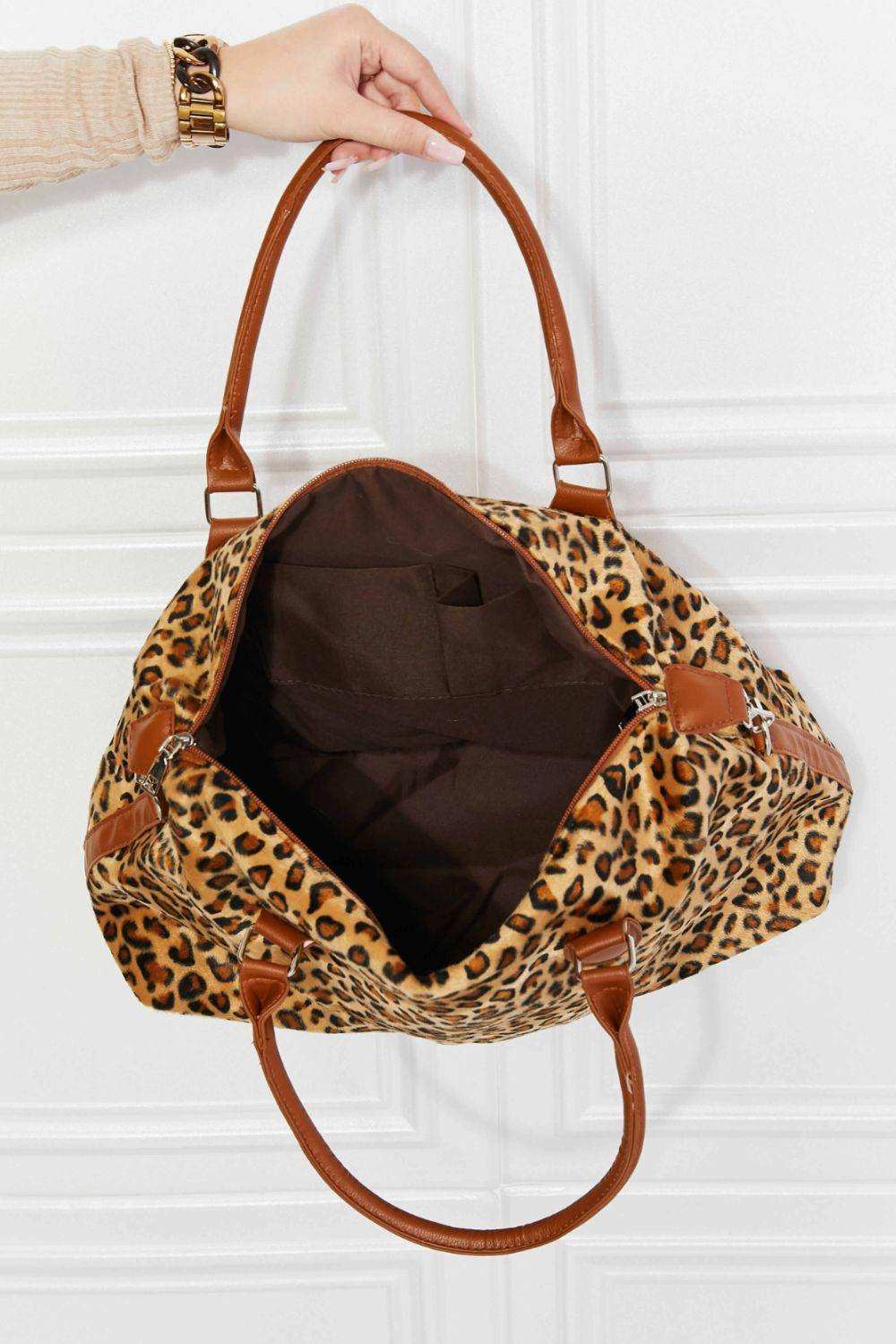 Animal Print Brushed Weekender Bag - Trendsi - Flyclothing LLC
