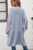 Fringe Sleeve Dropped Sholder Cardigan - Trendsi - Flyclothing LLC