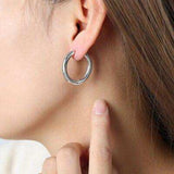 18K Gold-Plated Huggie Earrings - Trendsi - Flyclothing LLC