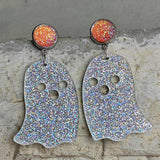 Ghost Shape Acrylic Dangle Earrings - Trendsi - Flyclothing LLC