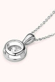 2 Carat Moissanite 925 Sterling Silver Necklace - Trendsi - Flyclothing LLC