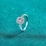 1 Carat Moissanite 925 Sterling Silver Ring - Trendsi - Flyclothing LLC