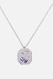 Inlaid Zircon Pendant Stainless Steel Necklace - Trendsi - Flyclothing LLC