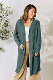 Basic Bae Full Size Ribbed Open Front Long Sleeve Cardigan - Trendsi - Flyclothing LLC