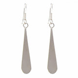 Pink Clam Shell Elongated Teardrop Earrings - Artisana - Flyclothing LLC