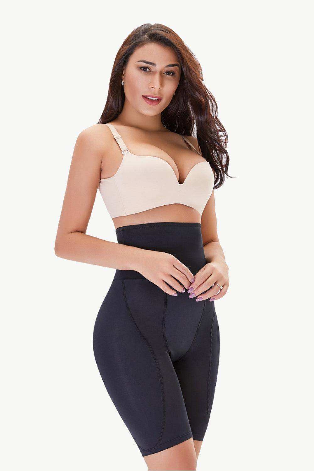 Full Size High Waisted Pull-On Shaping Shorts - Trendsi - Flyclothing LLC