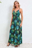 Printed Surplice Maxi Cami Dress - Trendsi - Flyclothing LLC