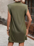 Round Neck Sleeveless Mini Dress - Trendsi - Flyclothing LLC