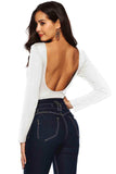 Button Detail Bodysuit - Trendsi - Flyclothing LLC
