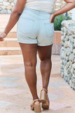 GeeGee Carissa Full Size High Waisted Denim Shorts - Trendsi - Flyclothing LLC