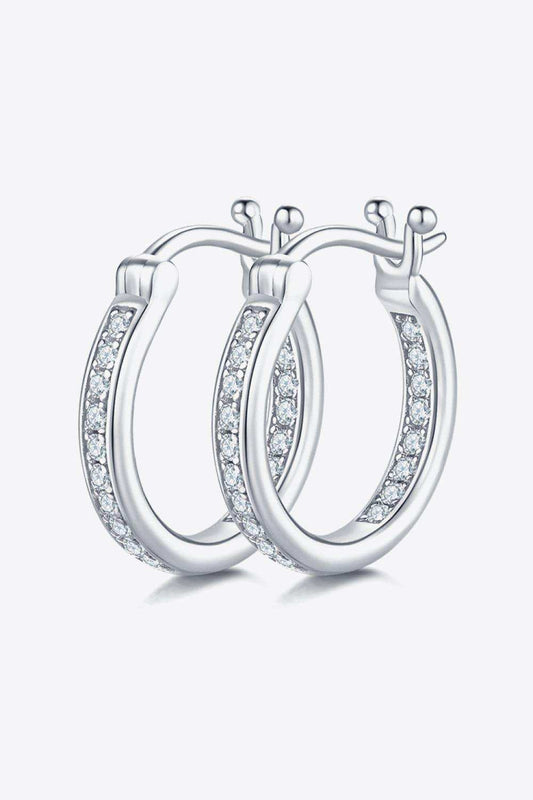 Moissanite 925 Sterling Silver Earrings - Trendsi - Flyclothing LLC