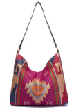 Geometric Canvas Tote Bag - Trendsi - Flyclothing LLC
