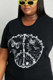 mineB Full Size Butterfly Graphic Tee Shirt - Trendsi - Flyclothing LLC