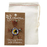 Dancing Girl Tusker Bottle Cap Pin with Beads - Creative Alternatives - Creative Alternatives - Flyclothing LLC