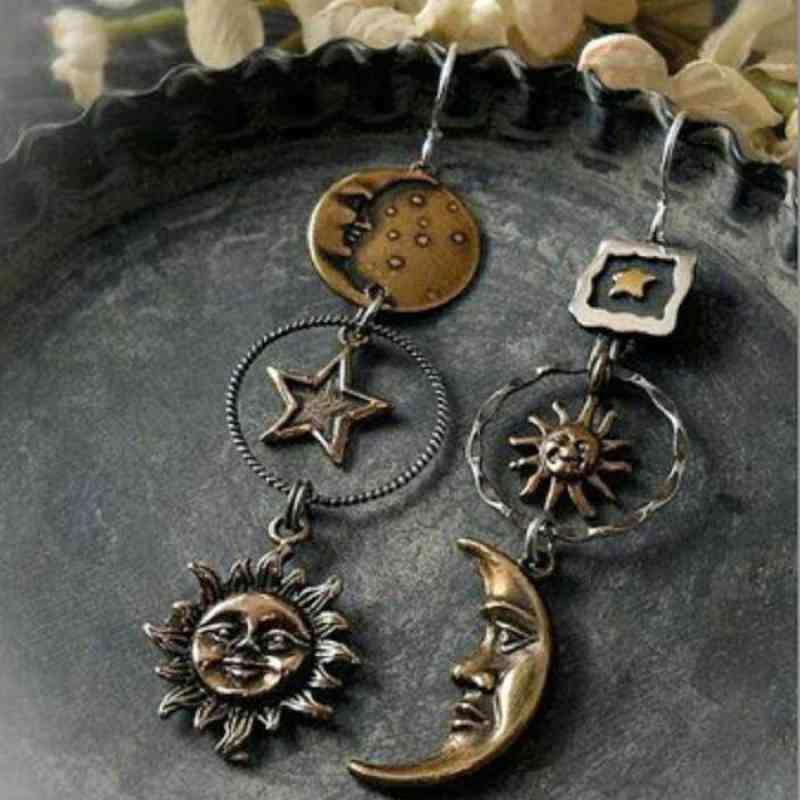 Star, Sun, and Moon Earrings - Trendsi - Flyclothing LLC