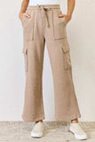RISEN High Waist Cargo Wide Leg Pants - Trendsi - Flyclothing LLC