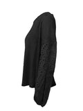 Openwork Dropped Shoulder Boat Neck Blouse - Trendsi - Flyclothing LLC