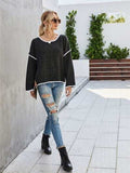 Boat Neck Dropped Shoulder Sweater - Trendsi - Flyclothing LLC