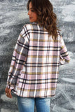 Plaid Button Front Shirt Jacket with Breast Pockets - Trendsi - Flyclothing LLC