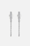 Moissanite 925 Sterling Silver Connected Earrings - Trendsi - Flyclothing LLC