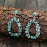 Artificial Turquoise Earrings - Trendsi - Flyclothing LLC