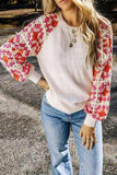 Flower Element Openwork Round Neck Sweater - Trendsi - Flyclothing LLC