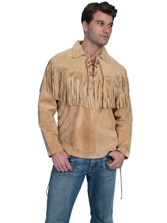 Scully BOURBON BOAR SUEDE MOUNTAIN MAN SHIRT - Scully Leather - Flyclothing LLC