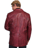Scully BLACK CHERRY WESTERN BLAZER SINGLE PT - Scully Leather - Flyclothing LLC