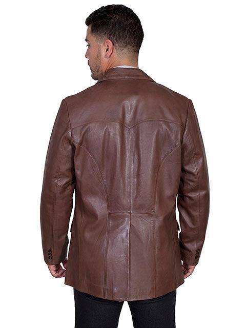 Scully CHOCOLATE WESTERN BLAZER SINGLE PT - Scully Leather - Flyclothing LLC