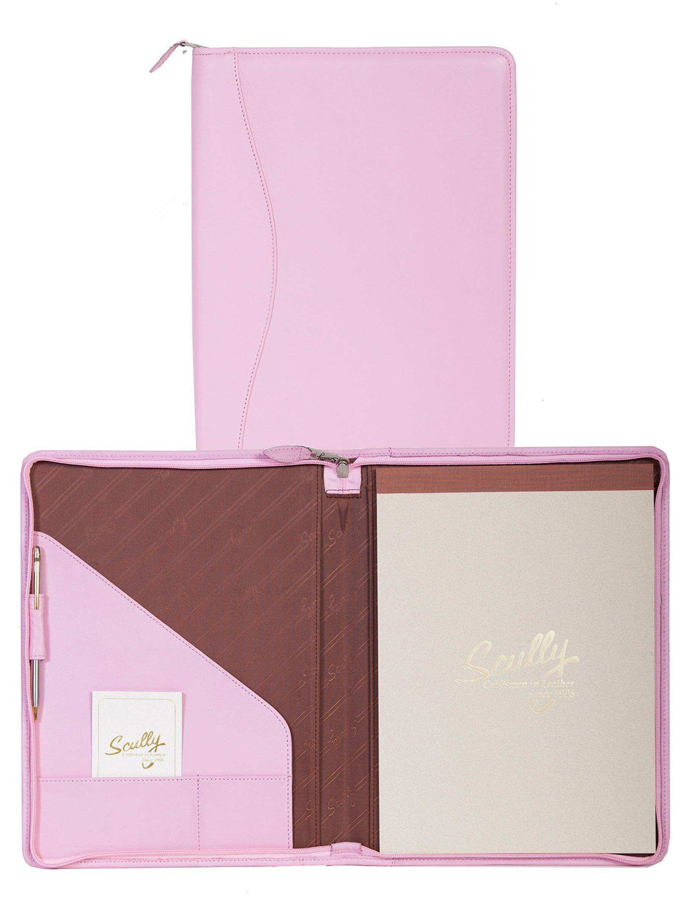 Scully PINK ZIP LETTER SIZE PAD - Scully Leather - Flyclothing LLC