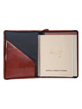 Scully COGNAC WIREBOUND ZIP LETTER PAD - Scully Leather - Flyclothing LLC