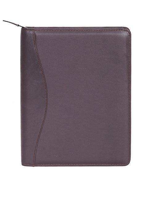 Scully CHOCOLATE WIREBOUND ZIP LETTER PAD - Scully Leather - Flyclothing LLC