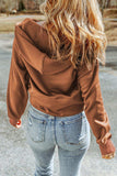 Half-Zip Thumbhole Sleeve Hoodie - Trendsi - Flyclothing LLC