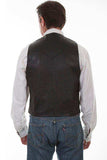 Scully BLACK LAMB WESTERN VEST/SINGLE POINT - Scully Leather - Flyclothing LLC