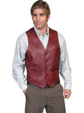 Scully BLACK CHERRY WESTERN VEST/SINGLE POINT - Scully Leather - Flyclothing LLC