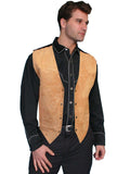 Scully BOURBON BOAR SUEDE SATIN BACK VEST - Scully Leather - Flyclothing LLC