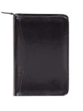 Scully Leather Black Italian Leather Junior Zip Padfolio - Scully Leather - Flyclothing LLC