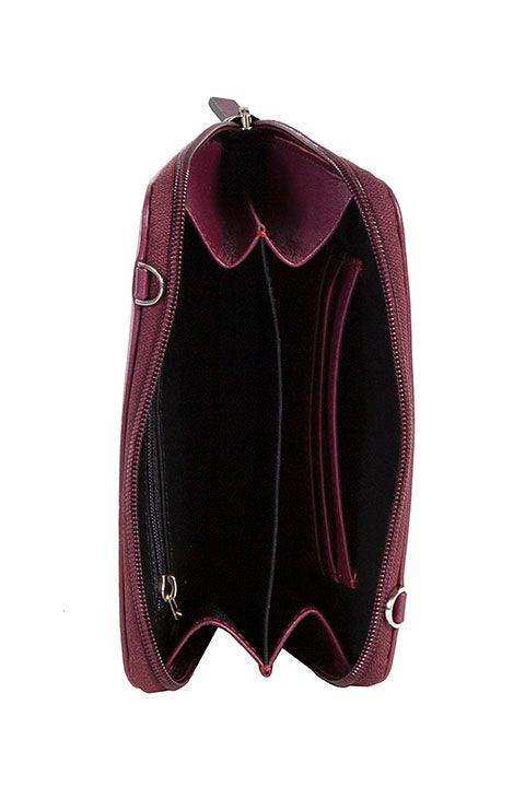 Scully BURGUNDY NEW STADIUM BAG - Scully Leather - Flyclothing LLC