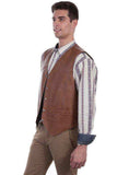 Scully SADDLE TAN SNAP FRONT VEST - Scully Leather - Flyclothing LLC