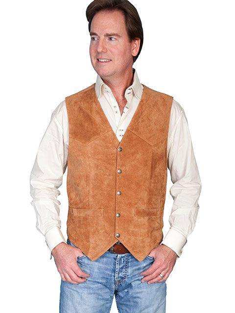 Scully RUST SNAP FRONT VEST - Scully Leather - Flyclothing LLC