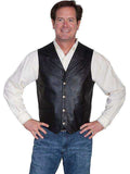 Scully BLACK /SOFT TOUCH LAMB LAPEL VEST - Scully Leather - Flyclothing LLC