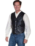 Scully BLACK /SOFT TOUCH LAMB LAPEL VEST - Scully Leather - Flyclothing LLC