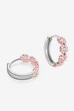 Moissanite 925 Sterling Silver Huggie Earrings - Trendsi - Flyclothing LLC