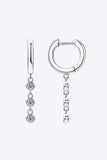 Moissanite Decor 925 Sterling Silver Earrings - Trendsi - Flyclothing LLC