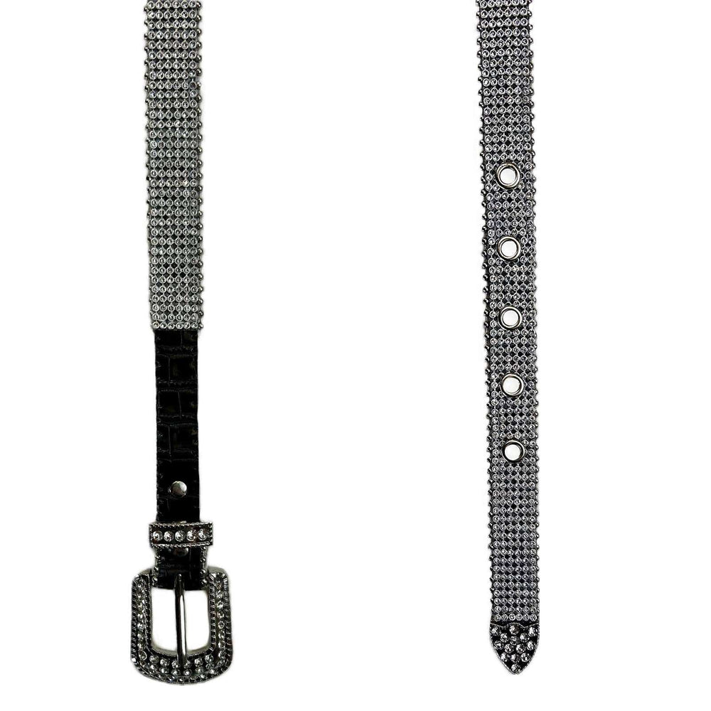 Rockmount Clothing Rhinestone Genuine Leather Western Belt - Rockmount Clothing - Flyclothing LLC