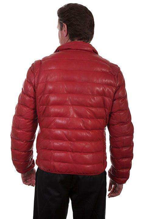 Scully RED LAMB RIBBED LEATHER JACKET - Scully Leather - Flyclothing LLC