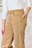 RISEN Full Size Fringe Hem Wide Leg Jeans - Trendsi - Flyclothing LLC