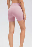 Wide Waistband Slim Fit Sports Shorts - Trendsi - Flyclothing LLC
